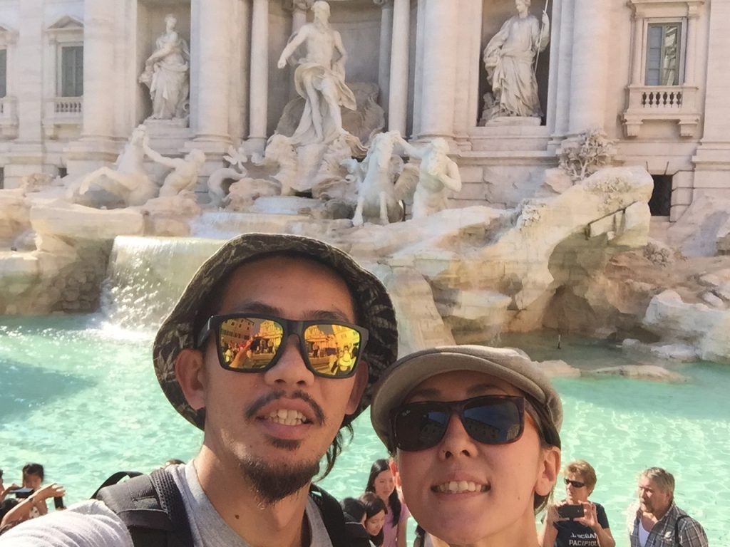 世界一周　イタリア　ローマ　トレビの泉