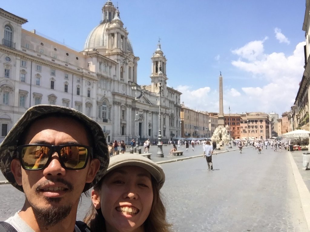 世界一周　イタリア　ローマ　ナボーナ広場