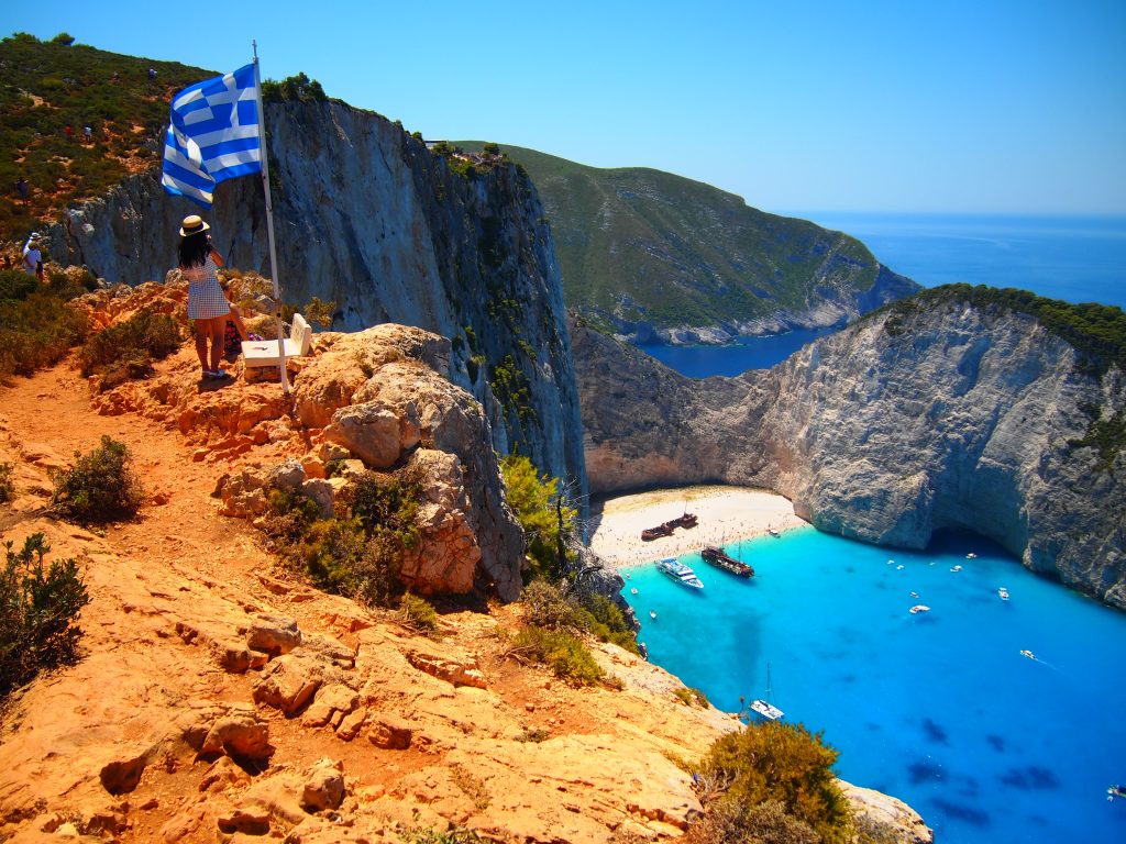 世界一周　ギリシャ　ザキントス島　ナヴァイオビーチ　紅の豚　モデル　ビーチ