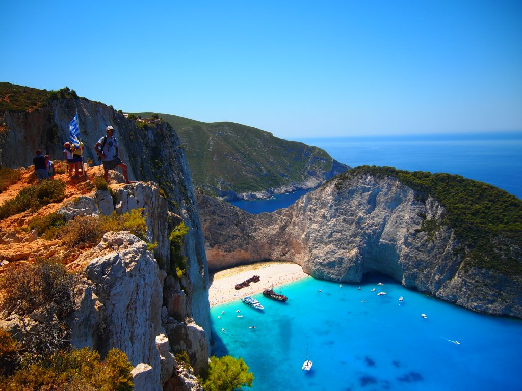 世界一周　ギリシャ　ザキントス島　ナヴァイオビーチ　紅の豚　モデル　ビーチ