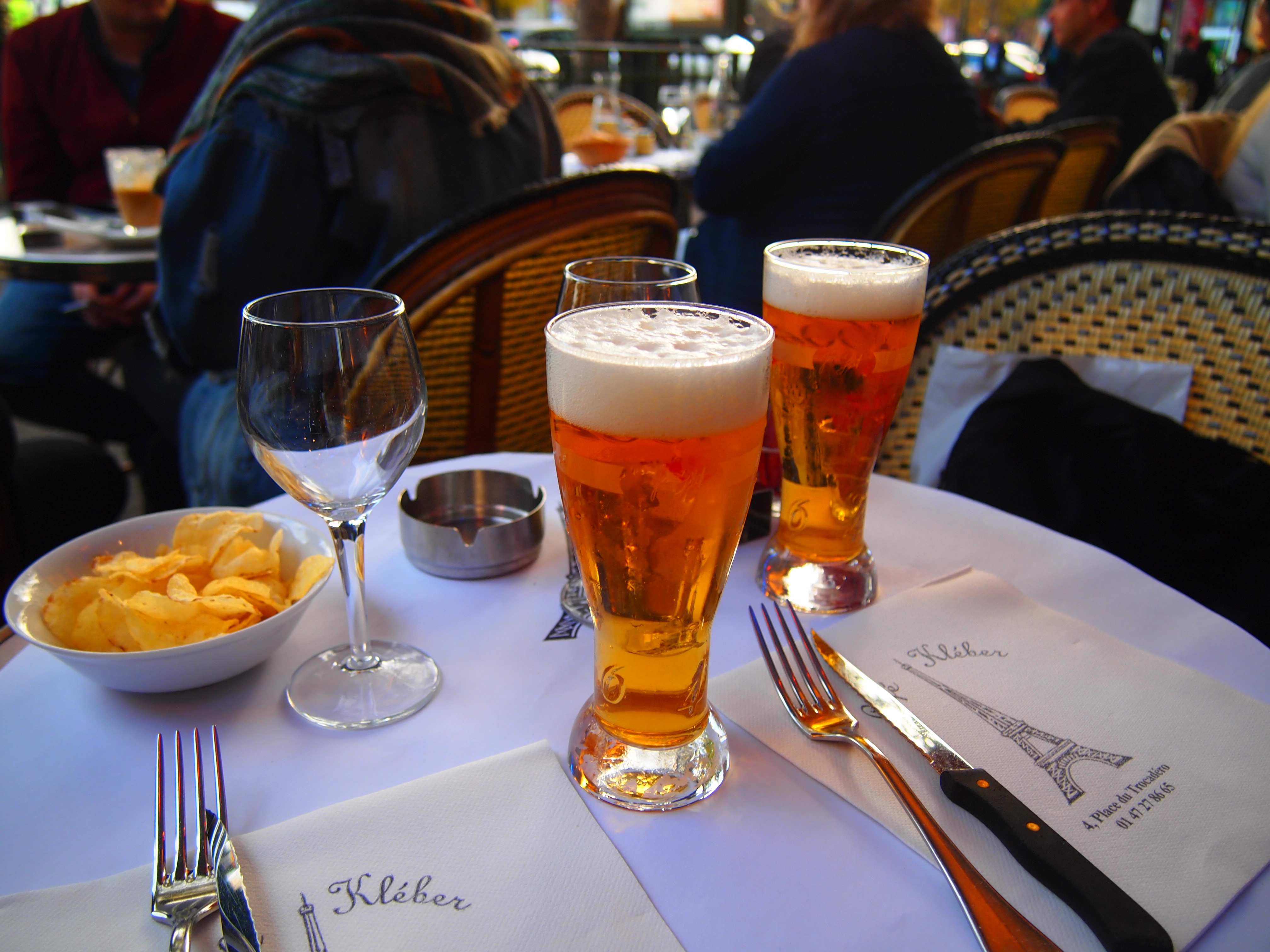 世界一周　フランス　ご飯　ビール