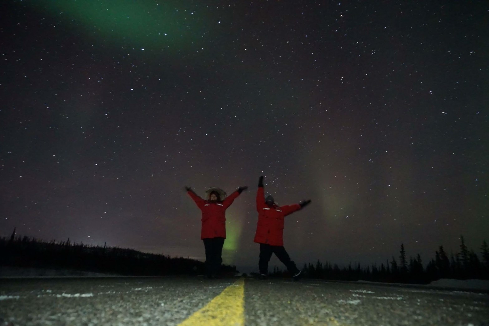 イエローナイフ　オーロラ　ツアー　世界一周　旅　ブログ　カナダ　ハンティング